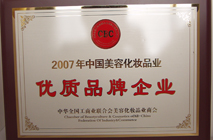 2007中国美容化妆品业优质品牌企业